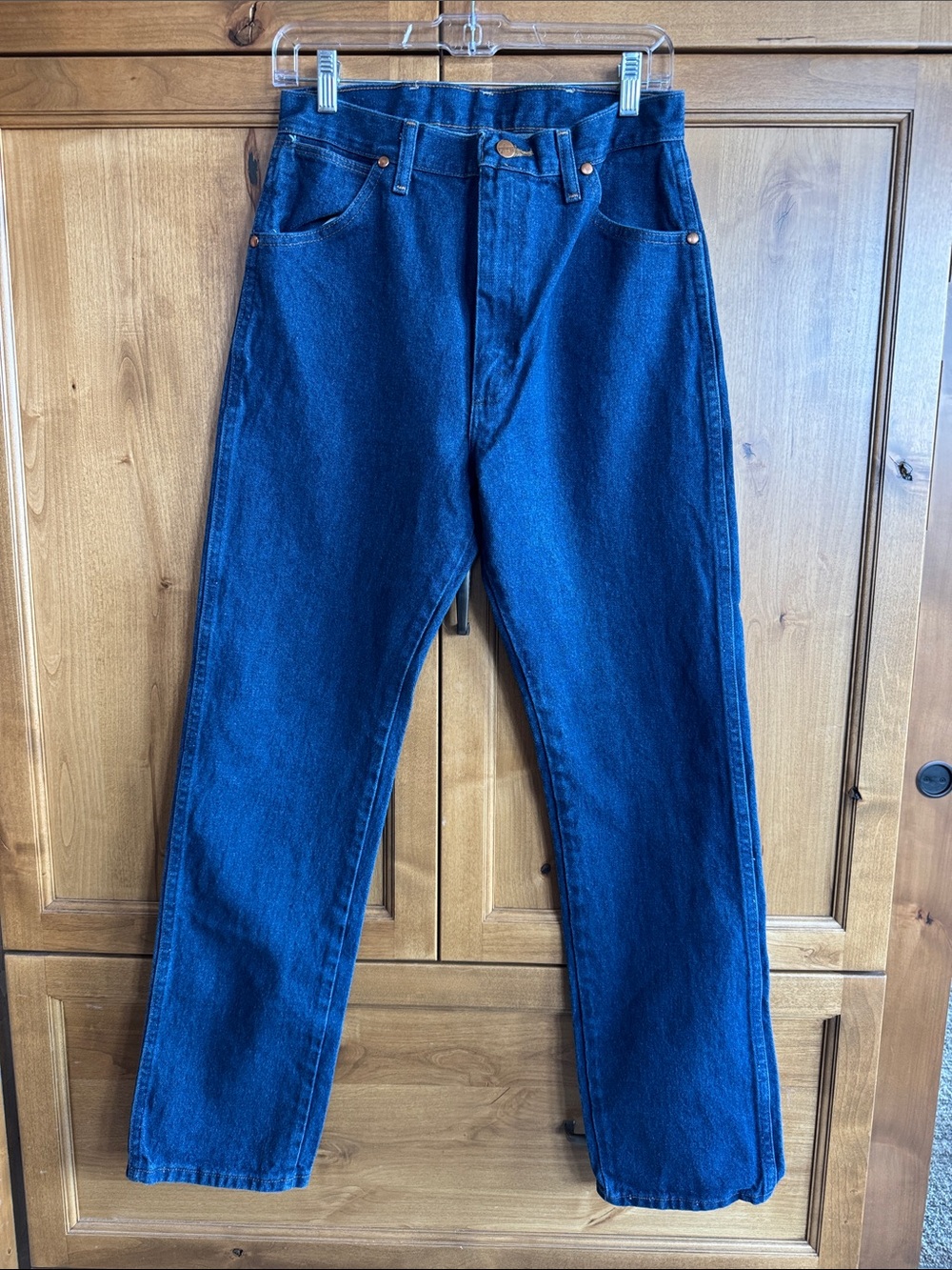 Wrangler Dark Blue Straight-Leg Jeans